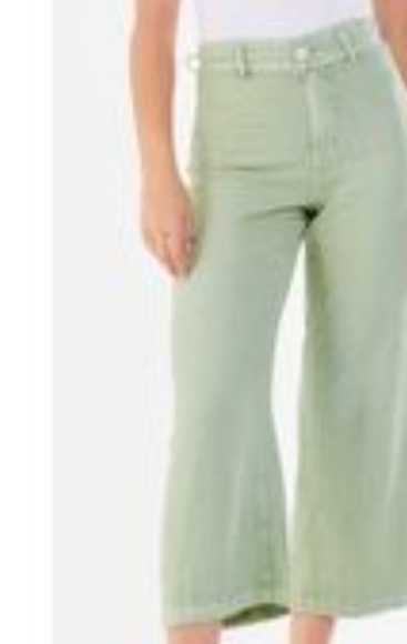 Free People Linen Mint Green Pants Size med read description - Picture 1 of 7